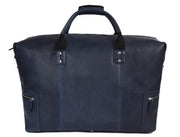 Cabrini Navy Blue Leather Duffle Bag – Spacious & Travel - Ready - Cabrini - Elegance Perfected