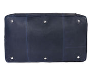 Cabrini Navy Blue Leather Duffle Bag – Spacious & Travel - Ready - Cabrini - Elegance Perfected