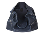 Cabrini Navy Blue Leather Duffle Bag – Spacious & Travel - Ready - Cabrini - Elegance Perfected