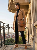 Cabrini Round Luxe Crossbody – Sculpted in Top Grain Leather - Cabrini - Elegance Perfected