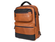 Cabrini Urban Explorer Leather Backpack – Brown Black - Cabrini - Elegance Perfected