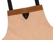 Chef & Artist Apron in Full Grain Leather – Tan Brown - Cabrini - Elegance Perfected
