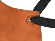 Chef & Artist Apron in Full Grain Leather – Tan Brown - Cabrini - Elegance Perfected