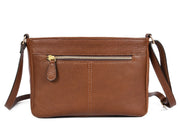 Chic Brown Leather Crossbody – Minimal & Versatile - Cabrini - Elegance Perfected