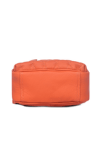 Chic Coral Quilted Leather Women's Backpack – Elegant, Stylish & Compact - Cabrini - Elegance Perfected