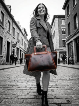 Chic Leather Crossbody Bag for Women - Cabrini - Elegance Perfected