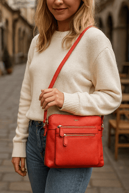 Chic Leather Sling Bag for Women - Cabrini - Elegance Perfected