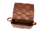 Chic Woven Crossbody Bag – Handwoven Top Grain Leather - Cabrini - Elegance Perfected