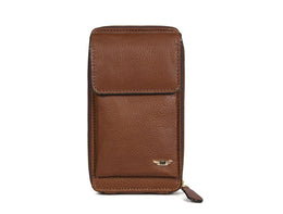 Classic Brown Leather Clutch Bag - Cabrini - Elegance Perfected