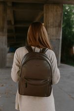 Classic Leather Backpack for Men & Women - Cabrini - Elegance Perfected