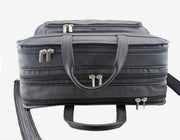 Classic Leather Briefcase – Top Grain Office Portfolio Bag - Cabrini - Elegance Perfected