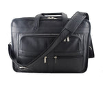Classic Leather Briefcase – Top Grain Office Portfolio Bag - Cabrini - Elegance Perfected