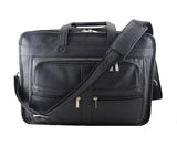 Classic Leather Briefcase – Top Grain Office Portfolio Bag - Cabrini - Elegance Perfected