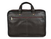 Classic Leather Briefcase – Top Grain Office Portfolio Bag - Cabrini - Elegance Perfected