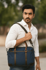 Classic Leather Office Bag - Cabrini - Elegance Perfected