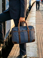 Classic Leather Office Bag - Cabrini - Elegance Perfected