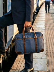 Classic Leather Office Bag - Cabrini - Elegance Perfected
