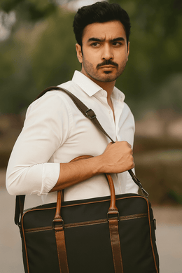 Classic Leather Office Bag – Smart Organizer for Work - Cabrini - Elegance Perfected