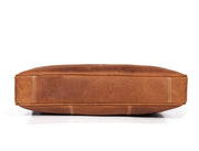 Classic Leather Portfolio Laptop Bag - Professional Work Briefcase - Cabrini - Elegance Perfected