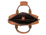 Classic Leather Portfolio Laptop Bag - Professional Work Briefcase - Cabrini - Elegance Perfected