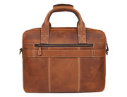 Classic Leather Portfolio Laptop Bag - Professional Work Briefcase - Cabrini - Elegance Perfected