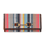 Dakota Jacquard Wallet – Dark Brown Edition - Cabrini - Elegance Perfected