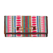 Dakota Jacquard Wallet – Dark Brown Edition - Cabrini - Elegance Perfected