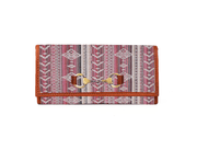 Dakota Jacquard Wallet – Tan Leather Trim - Cabrini - Elegance Perfected