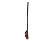 Elegant Brown Leather Crossbody – Top Grain Minimal Style - Cabrini - Elegance Perfected