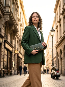 Elegant Leather Clutch for Women - Cabrini - Elegance Perfected