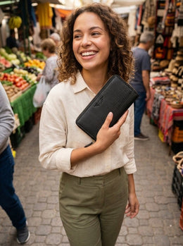 Elegant Leather Clutch for Women - Cabrini - Elegance Perfected