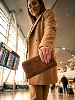 Elegant Leather Clutch for Women - Cabrini - Elegance Perfected