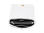 Elegant White Quilted Shoulder Bag - Cabrini - Elegance Perfected