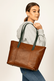 Everyday Leather Tote Bag for Women - Cabrini - Elegance Perfected
