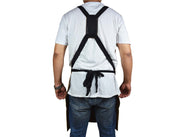 Florence Suede Apron - Raven Black - Cabrini - Elegance Perfected