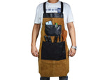 Florence Suede Apron - Raven Black - Cabrini - Elegance Perfected