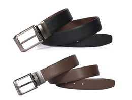 Frontier Reversible Leather Belt - Cabrini - Elegance Perfected