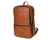 Full Grain Leather Backpack – Tan - Cabrini - Elegance Perfected