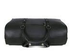 Full Grain Leather Overnight Combo – Raven Black - Cabrini - Elegance Perfected
