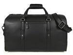 Full Grain Leather Overnight Combo – Raven Black - Cabrini - Elegance Perfected