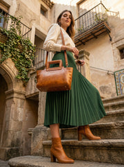 Full Grain Leather Shopper Bag – Polaris Edition - Cabrini - Elegance Perfected