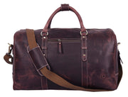 Full Grain Leather Weekender Bag – Hickory Brown - Cabrini - Elegance Perfected