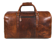 Full Grain Leather Weekender Bag – NY Brown - Cabrini - Elegance Perfected
