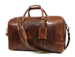 Full Grain Leather Weekender Bag – Penny Brown - Cabrini - Elegance Perfected