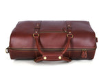 Full Grain Leather Weekender Combo – Pecan Brown - Cabrini - Elegance Perfected
