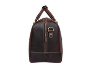 Full Grain Leather Weekender Combo – Walnut Brown - Cabrini - Elegance Perfected