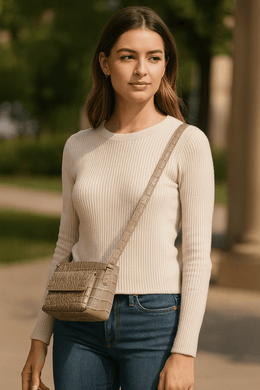 Future Elegance Leather Handbag – Top Grain for Timeless Looks - Cabrini - Elegance Perfected