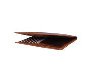 Genuine Leather Long Wallet with Multiple Card Slots & ID Window - Cabrini - Elegance Perfected