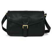 Handcrafted Green Leather Crossbody Bag for Women – Vintage Satchel with Multiple Compartments - Cabrini - Elegance Perfected