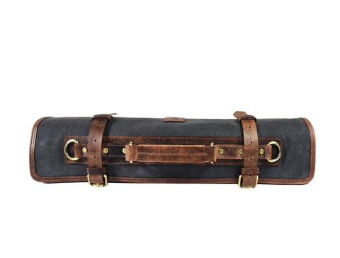 Malaga Canvas Knife Roll - Distressed Grey